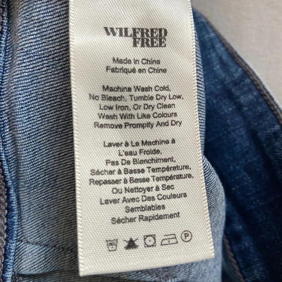 Wilfred Free Aritzia jean  pencil denim skirt Sz 2 - Picture 4 of 7